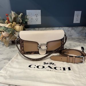 Coach Tabby Shoulder Bag 26 with Colorblock Snakeskin Detail